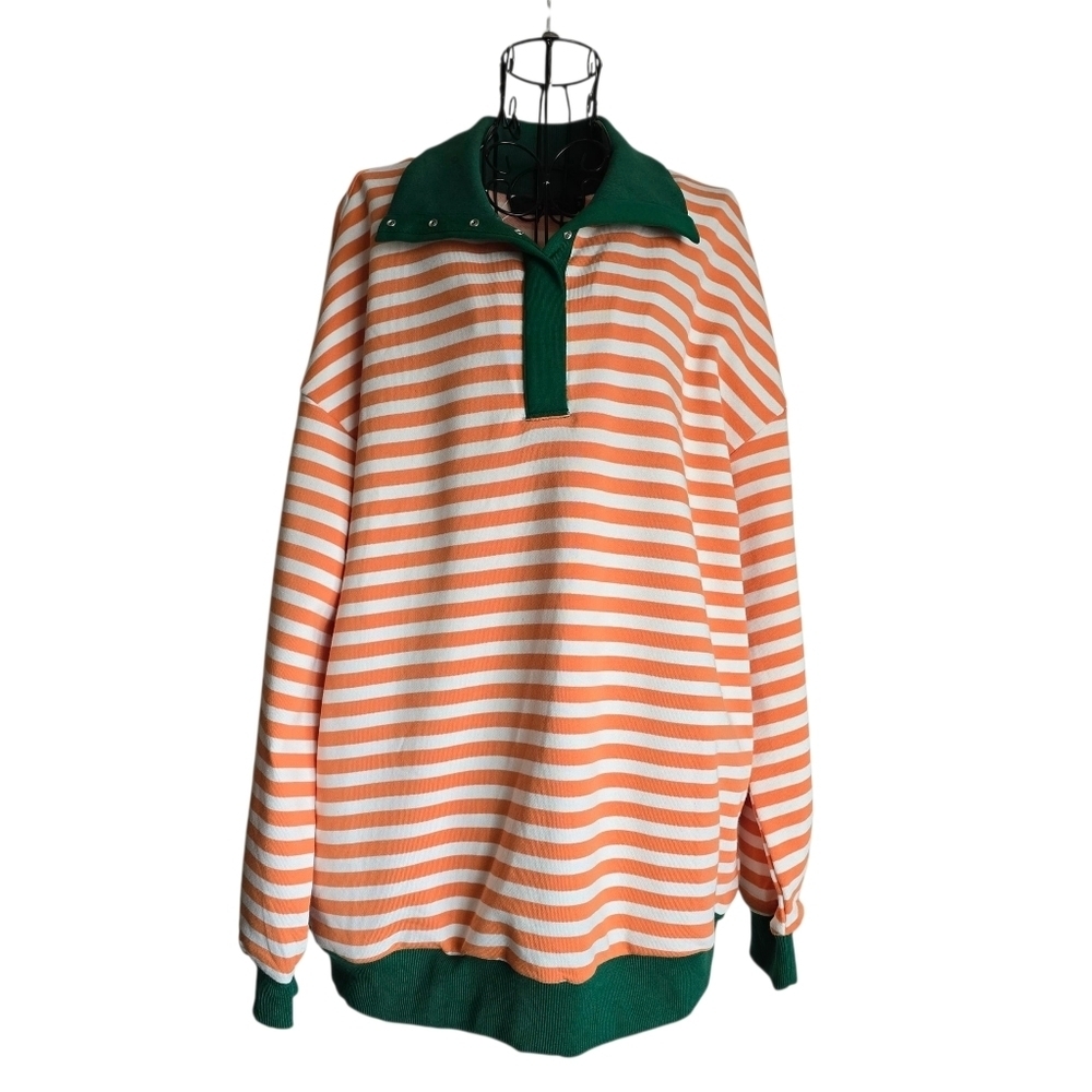 🍁NWT Zesica Oversized Long Sleeve Top, Size M - Picture 4 of 11